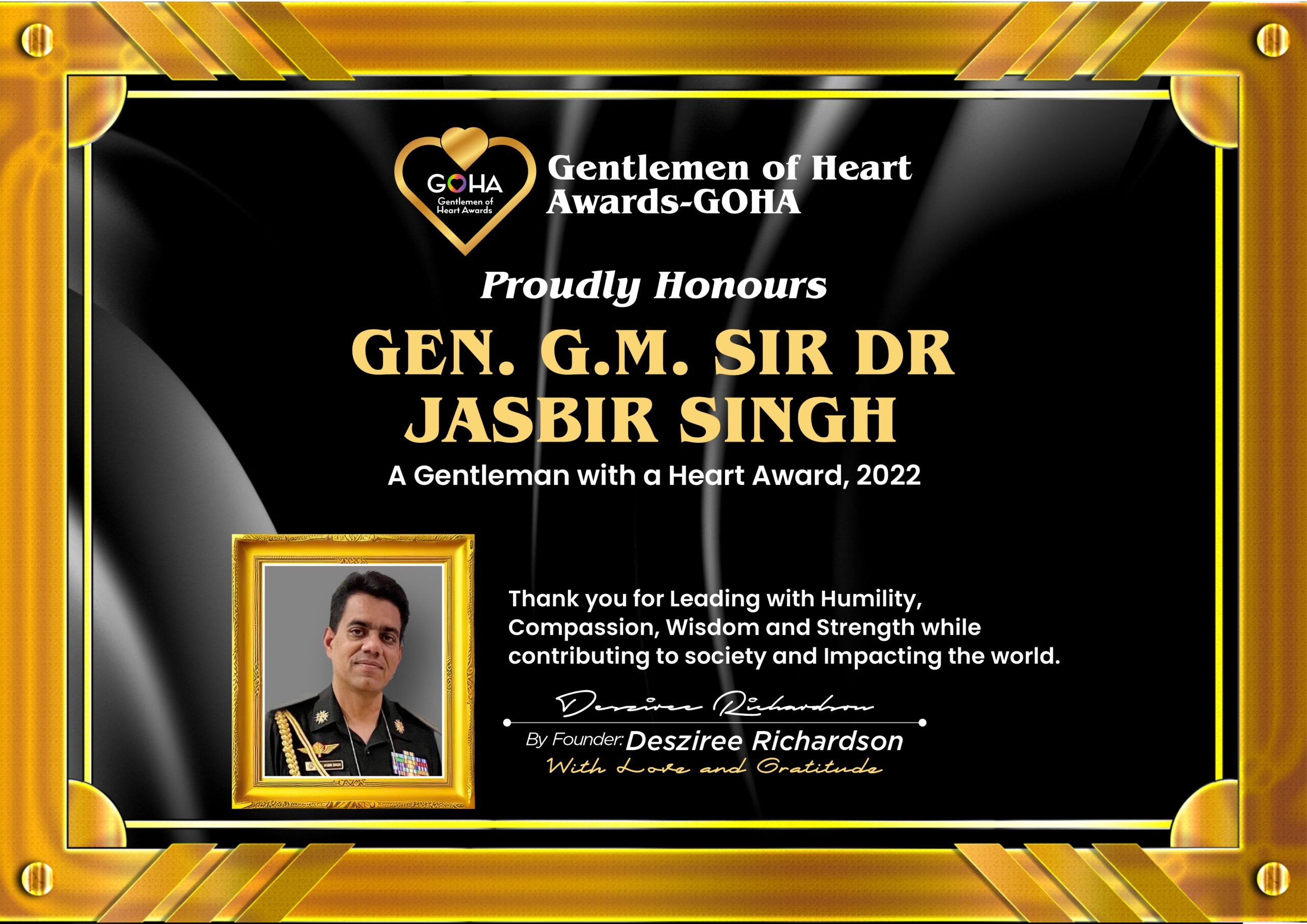 GOHA 2022 Certificates (Gen. Jasbir)