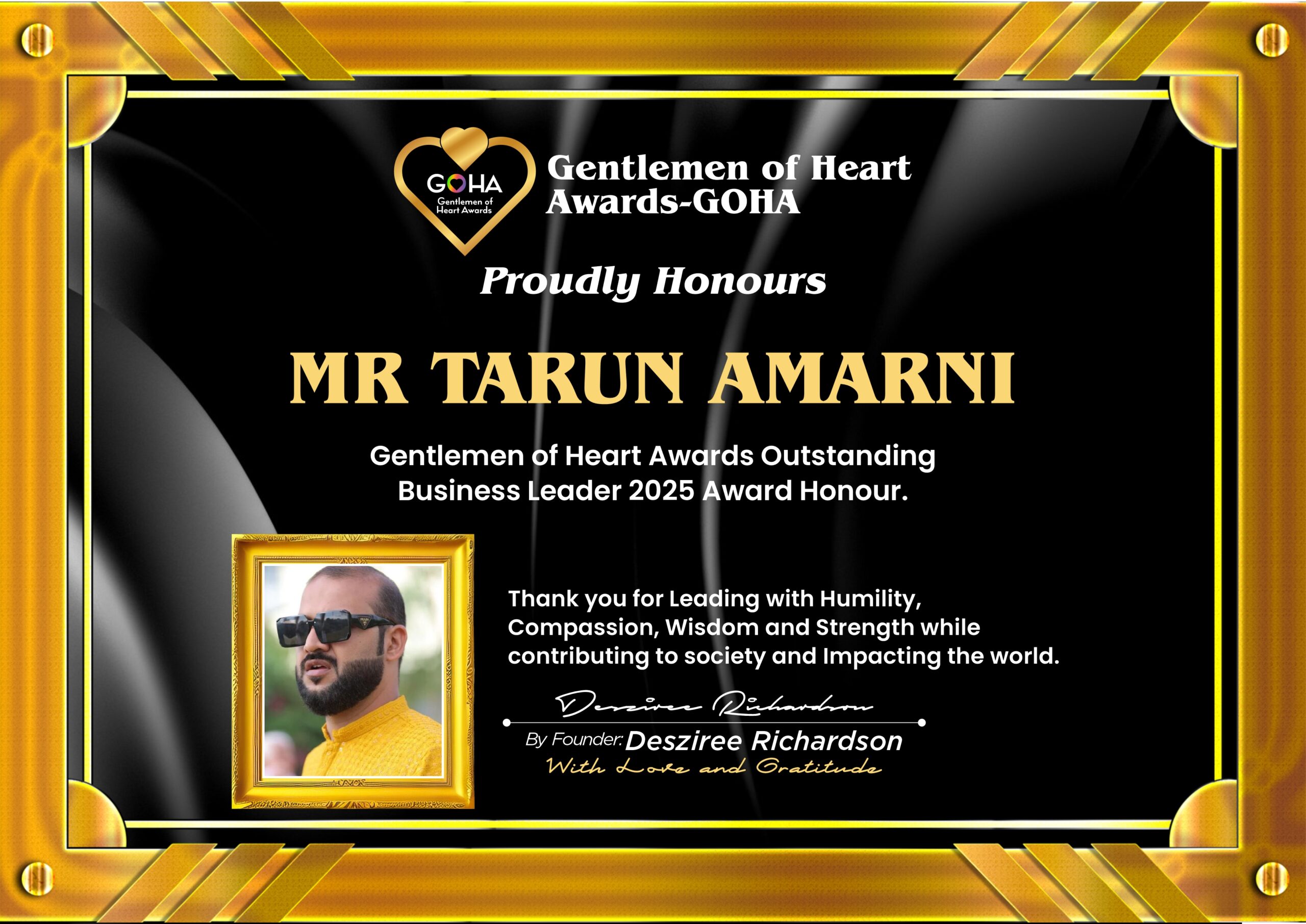 GOHA Certificate 2025 (Mr Tarun)