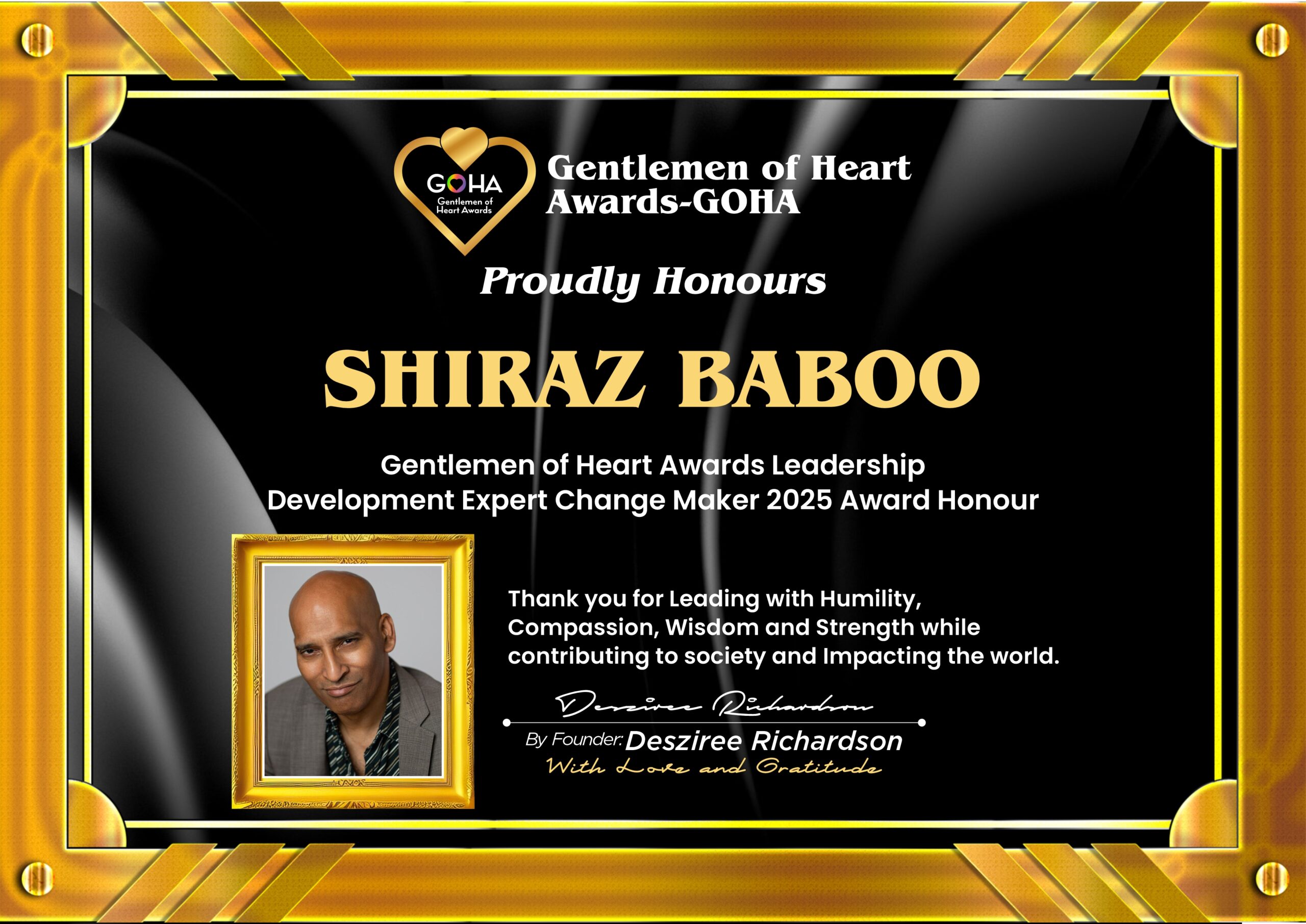 GOHA Certificate 2025 (Shiraz)
